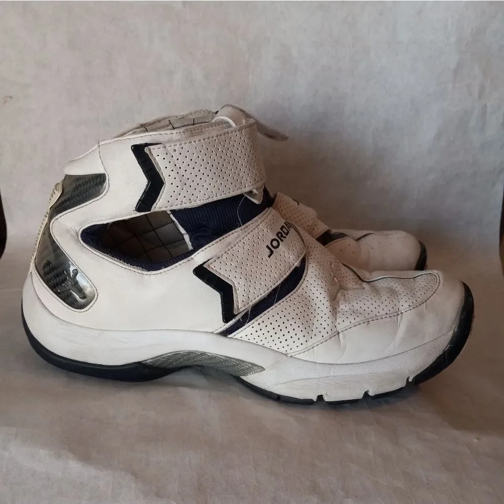 Nike Men's Air Jordan T4G 313527-102 White Blue Basketball Shoes Sneaker…